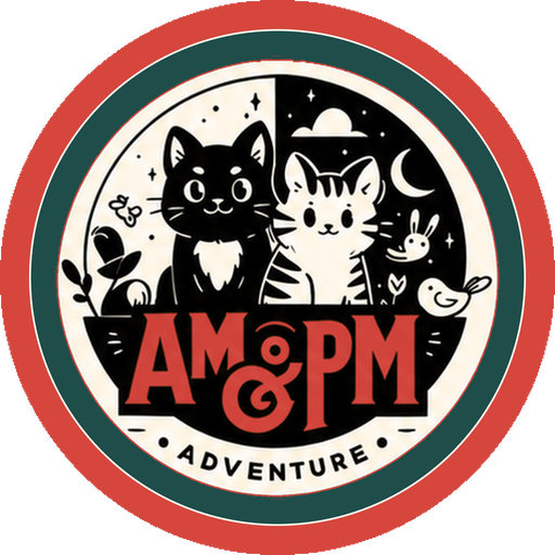 問問貓 AM&PM LOGO